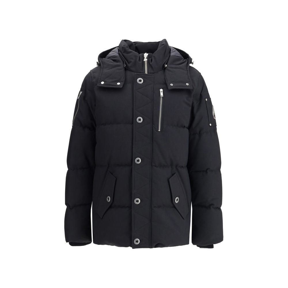 Moose Knuckles Black Original 3Q Neoshear Down Hooded Jacket for Men