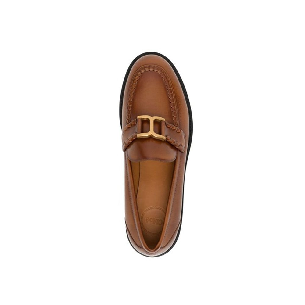Chloé Brown Marcie Leather Loafers