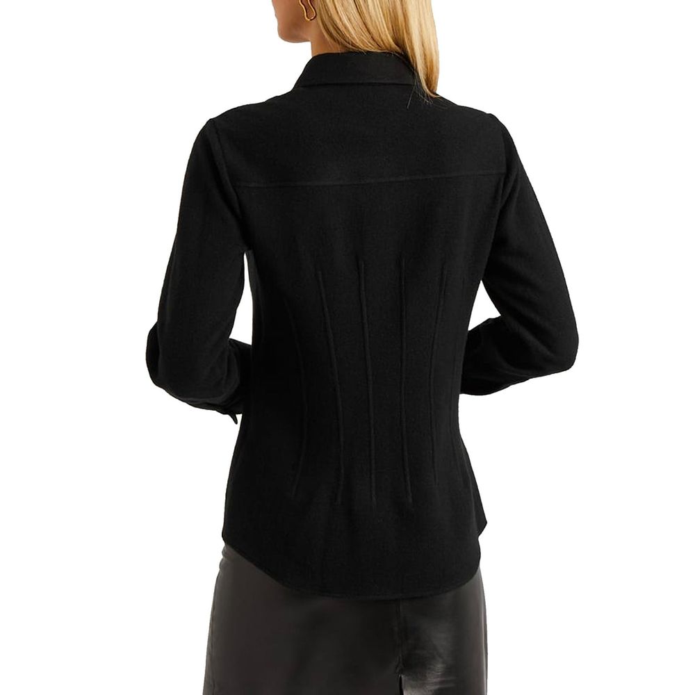 Chloé Black Wool & Cashmere Blend Shirt