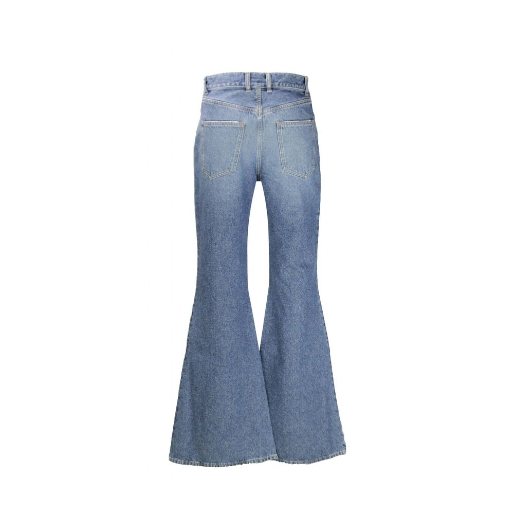 Chloé Blue Wide Leg Flared Denim Jeans
