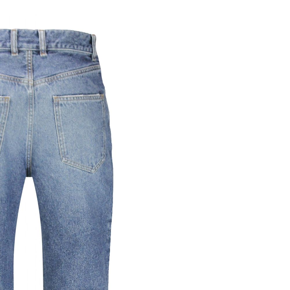 Chloé Blue Wide Leg Flared Denim Jeans