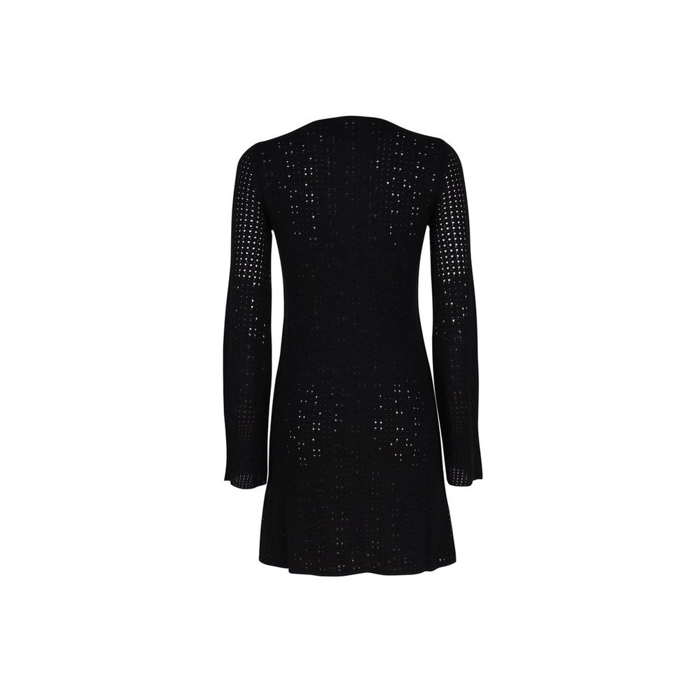 Chloé Black Long Sleeved Knitted Mini Dress