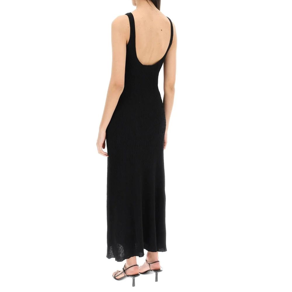 Chloé Black Cut-Out Knitted Maxi Dress