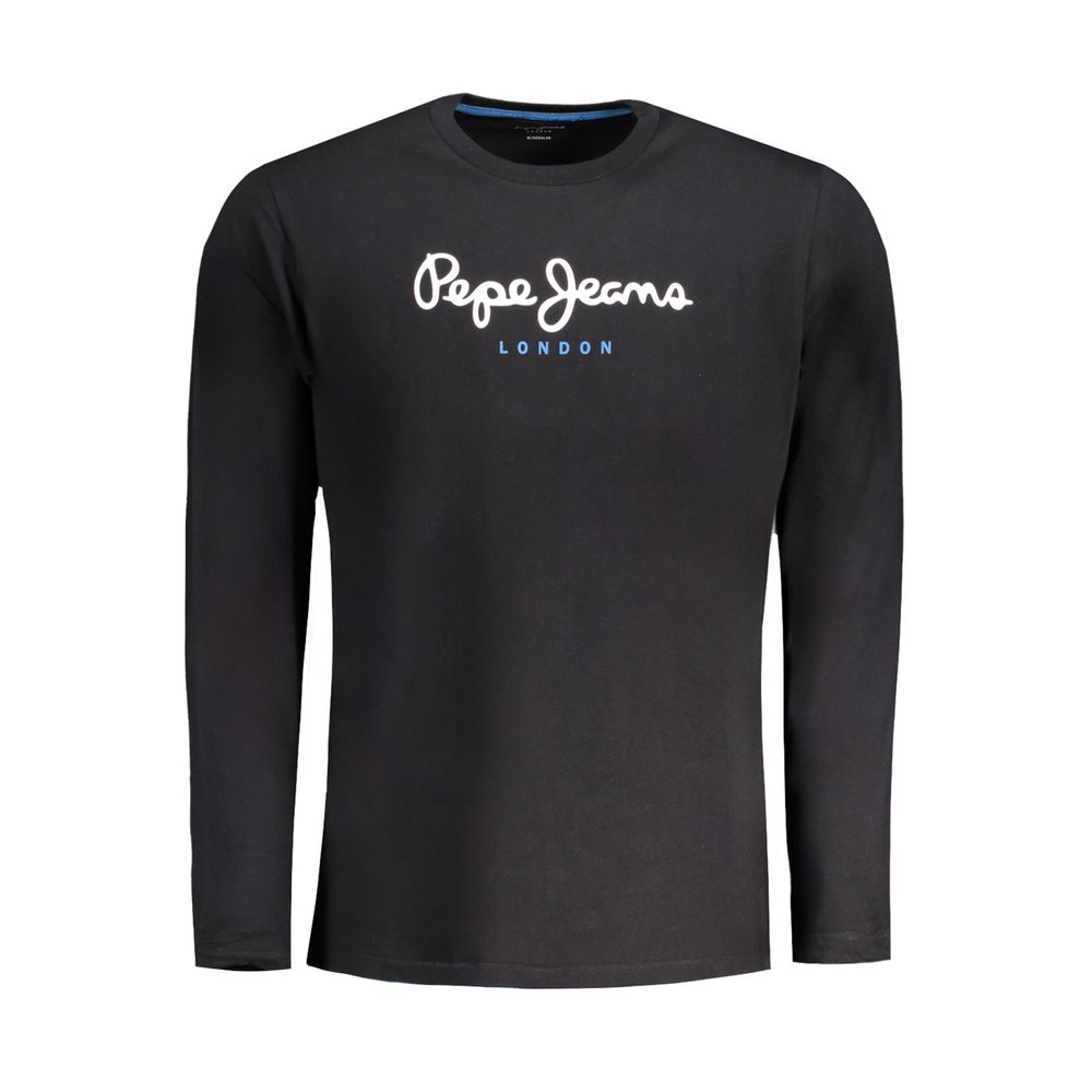 Pepe Jeans Black Cotton Long Sleeved T-Shirt