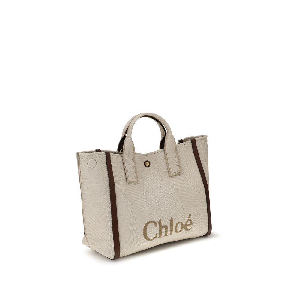 Chloé Neutral Carry Tote Bag - Medium