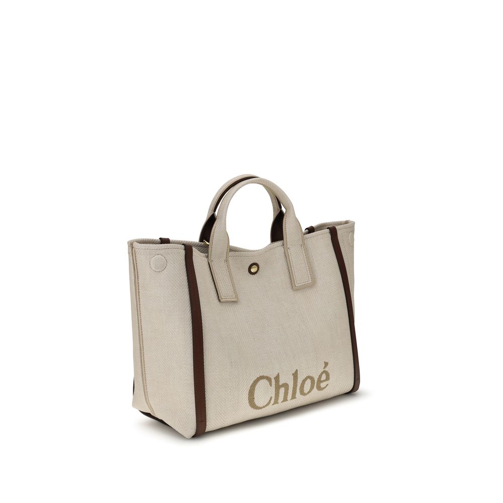 Chloé Neutral Carry Tote Bag - Medium