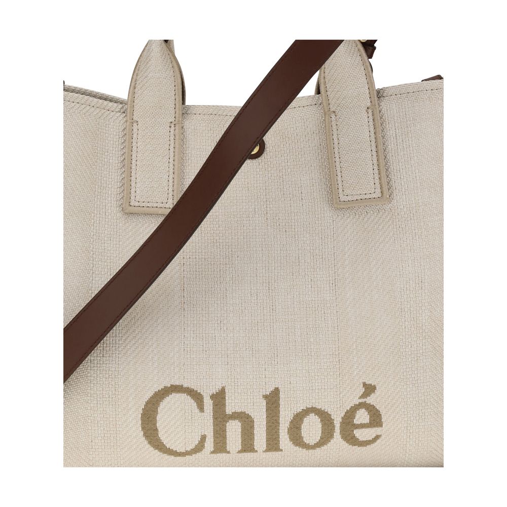 Chloé Neutral Carry Tote Bag - Medium