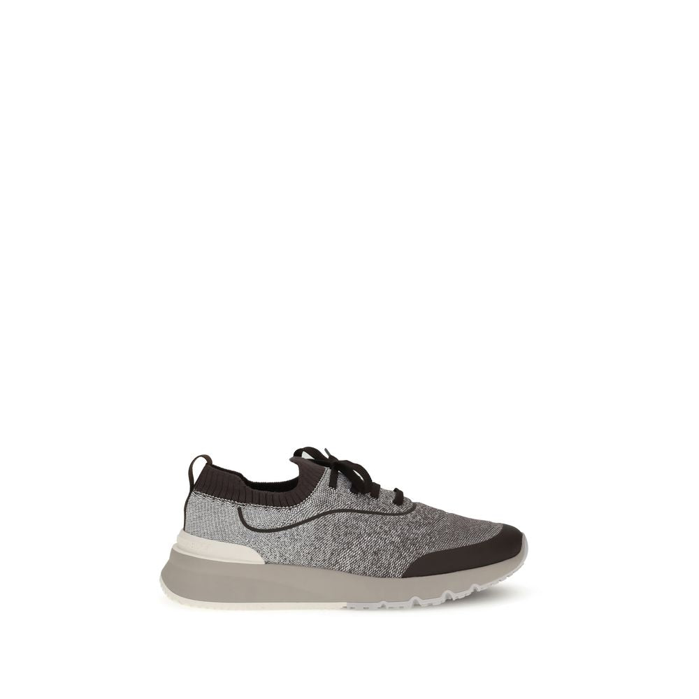 Brunello Cucinelli Techno Cotton Knit Sneakers Runners