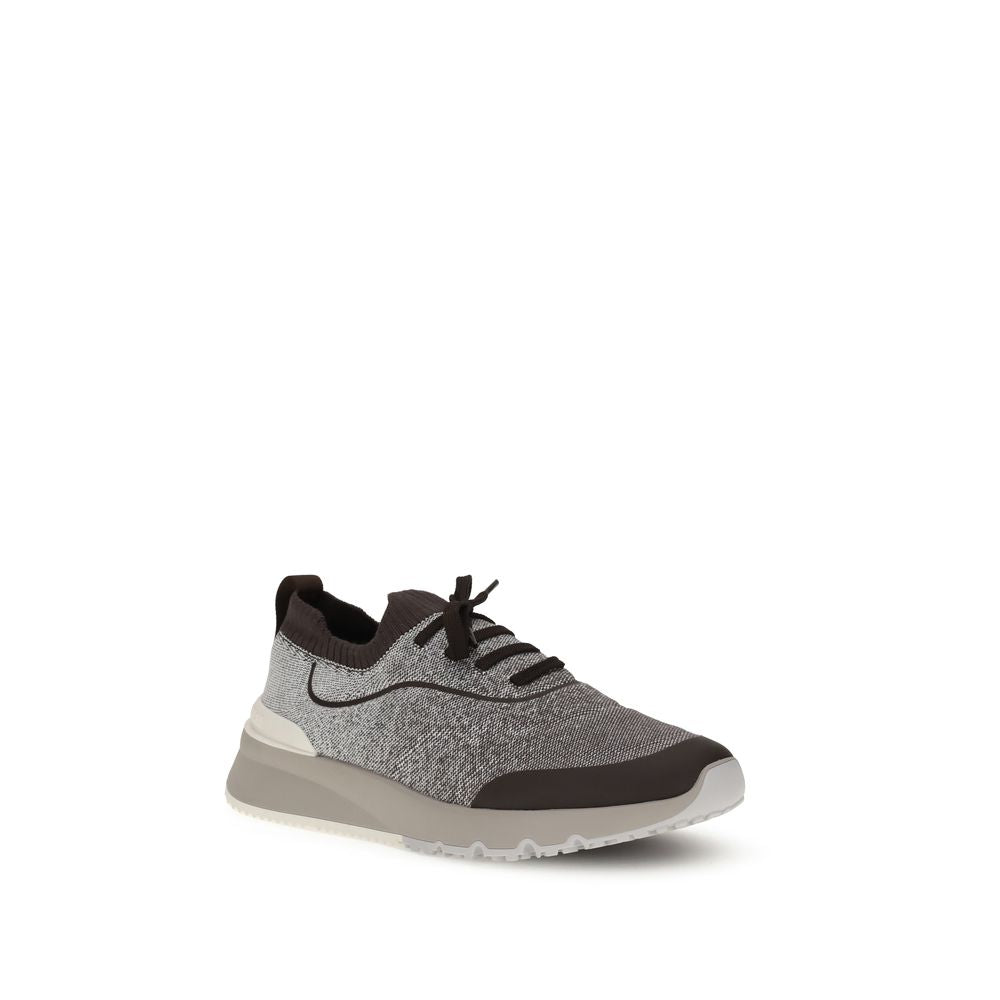 Brunello Cucinelli Techno Cotton Knit Sneakers Runners
