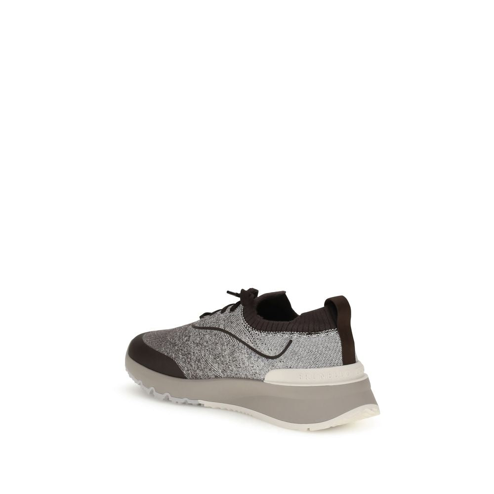 Brunello Cucinelli Techno Cotton Knit Sneakers Runners