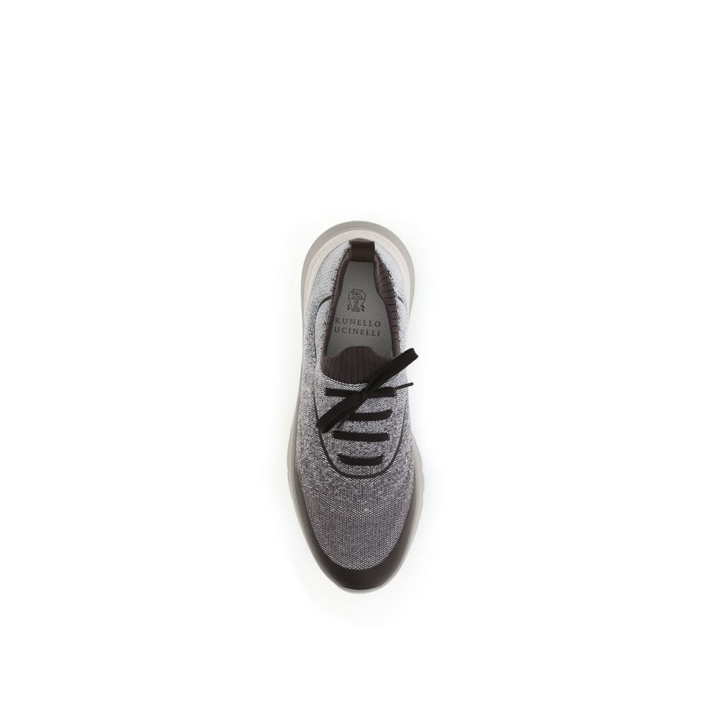 Brunello Cucinelli Techno Cotton Knit Sneakers Runners