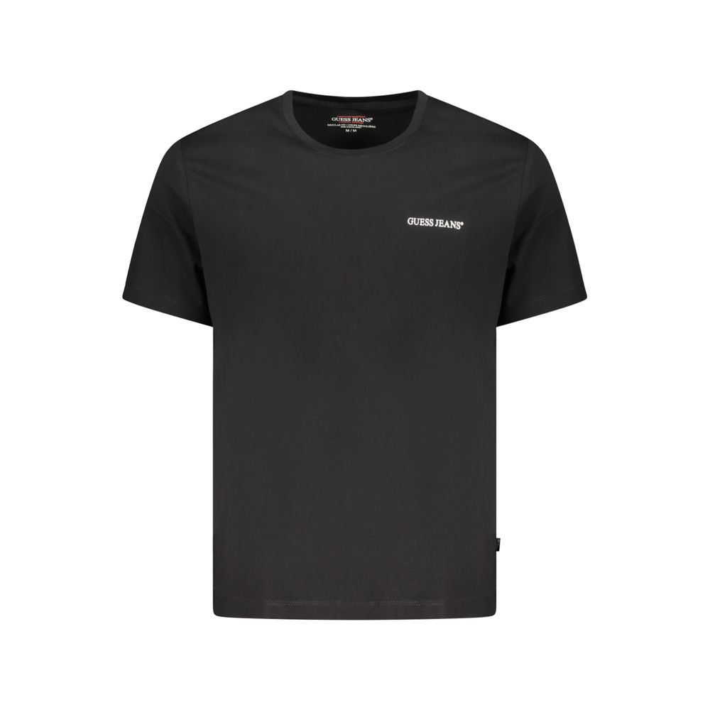 Guess Jeans Black Cotton T-Shirt for Men - Effortless Style