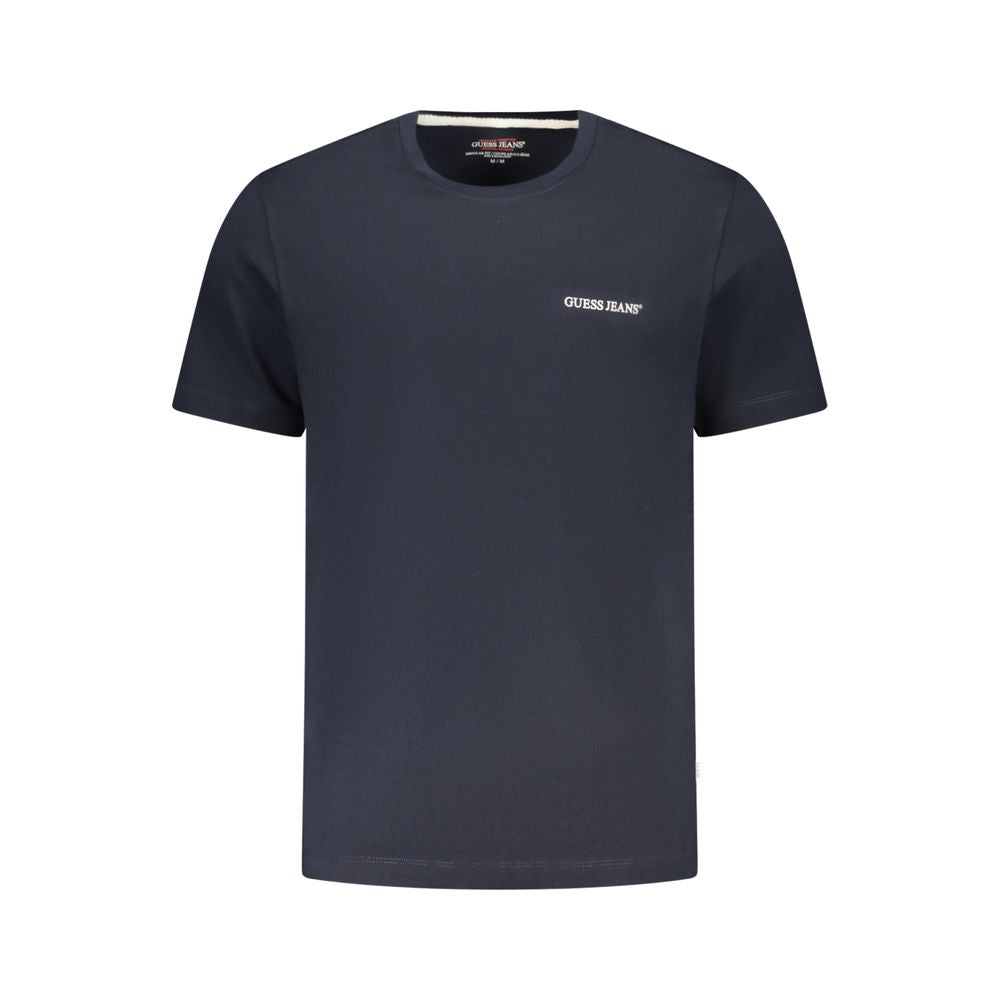 Guess Jeans Blue Cotton T-Shirt for Men