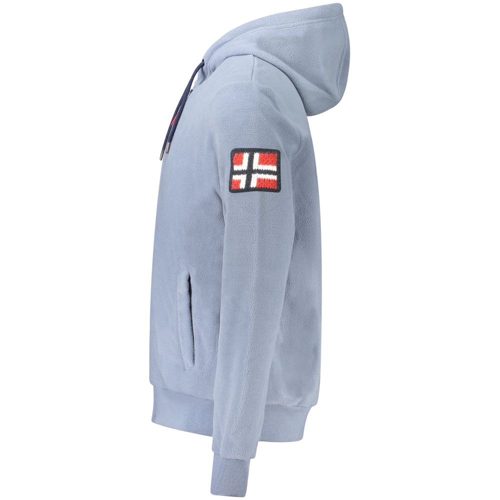 Norway 1963 Blue Polyester Hooded Sweater