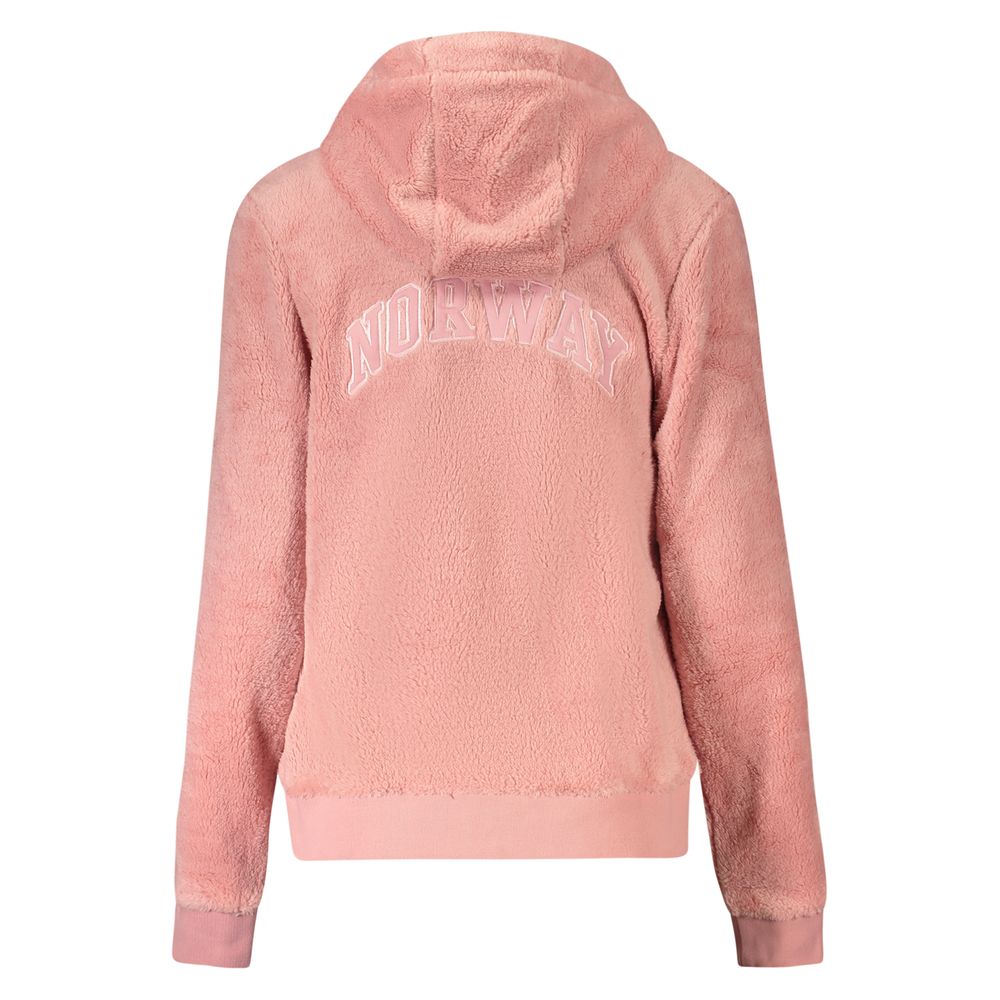 Norway 1963 Pink Hooded Fleece Zip-Up Jacket