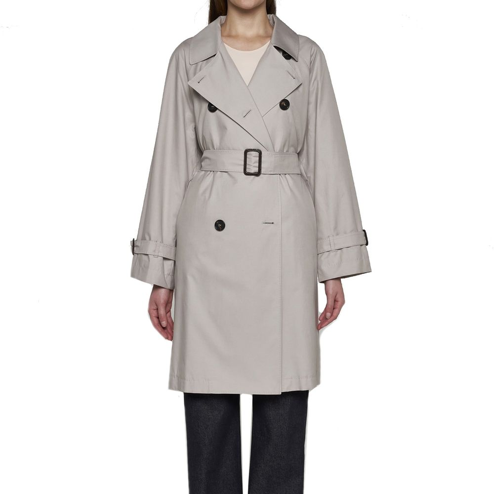 Max Mara Cotton Blend Belted Trench Coat