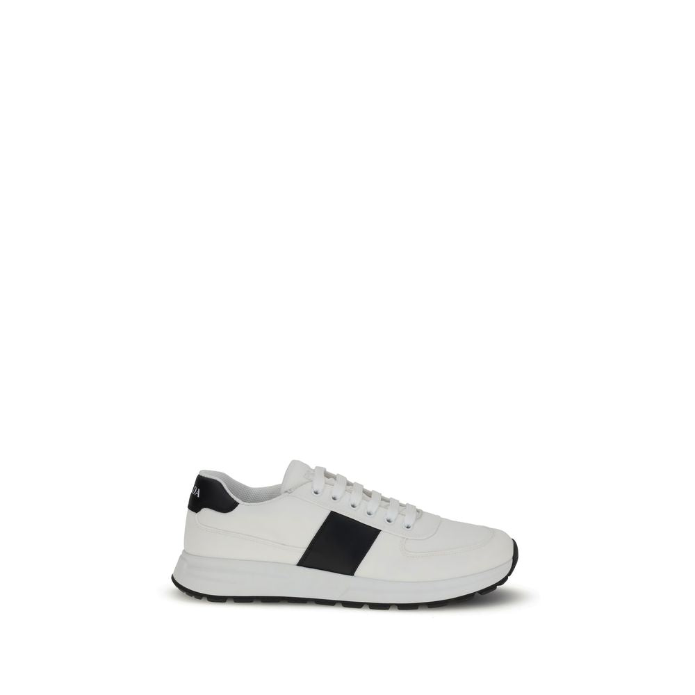 Prada White & Black Leather Sneakers for Men