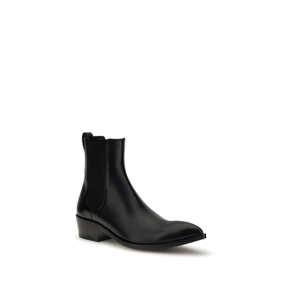 Tom Ford Black Chelsea Ankle Boots - The Epitome of Masculine Elegance