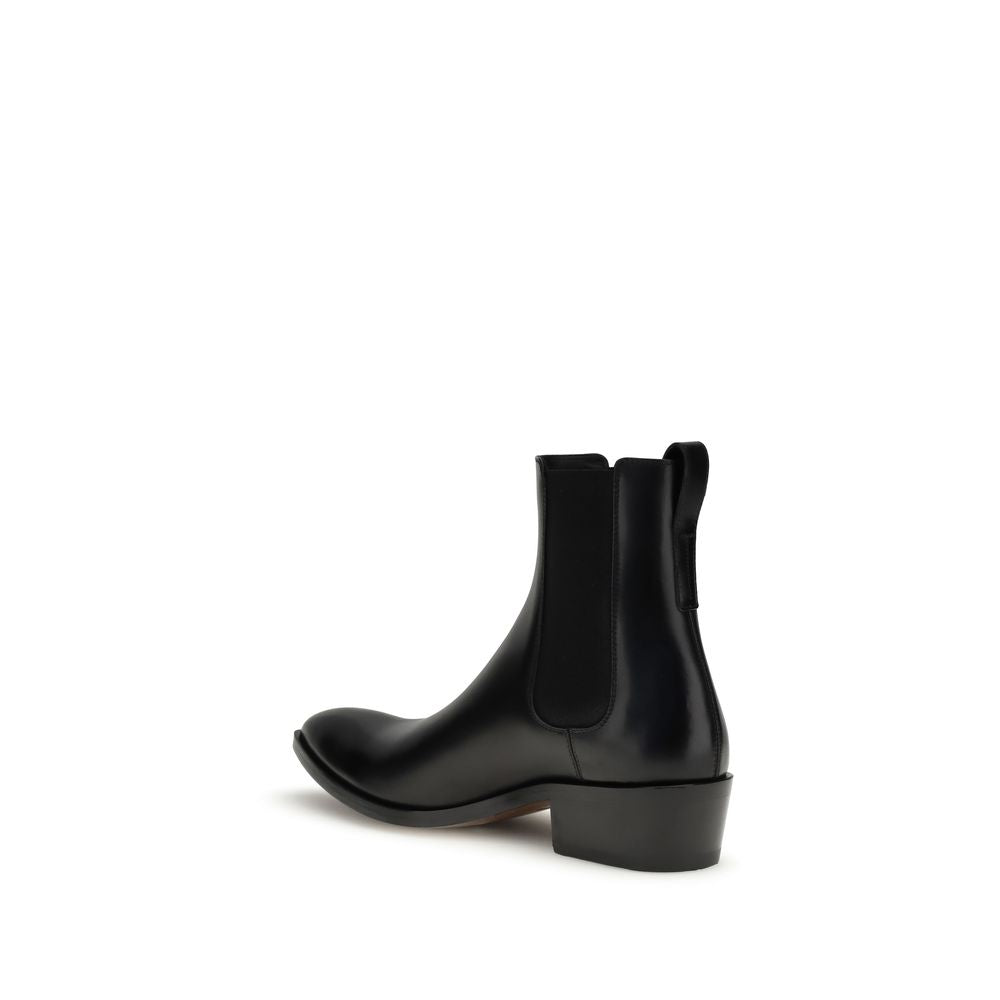 Tom Ford Black Chelsea Ankle Boots - The Epitome of Masculine Elegance