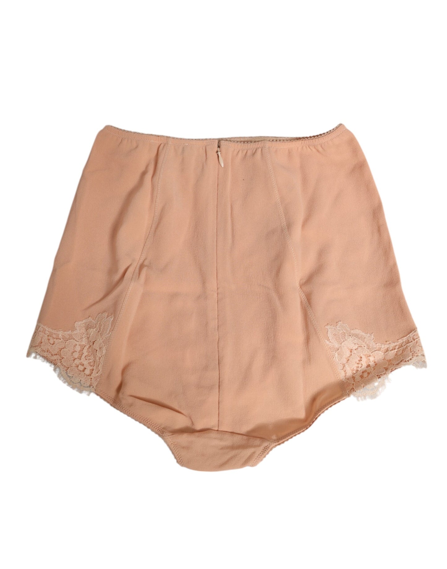 Dolce & Gabbana Peach Pink High Waist Silk Panty Underwear