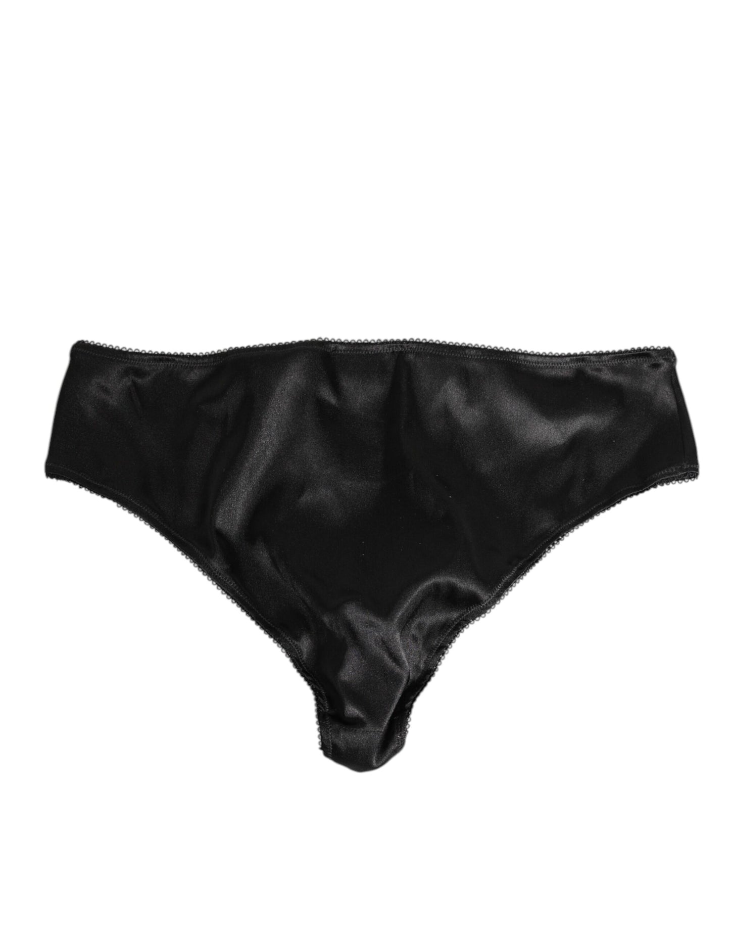 Dolce & Gabbana Black Satin Stretch Slip Brief for Women