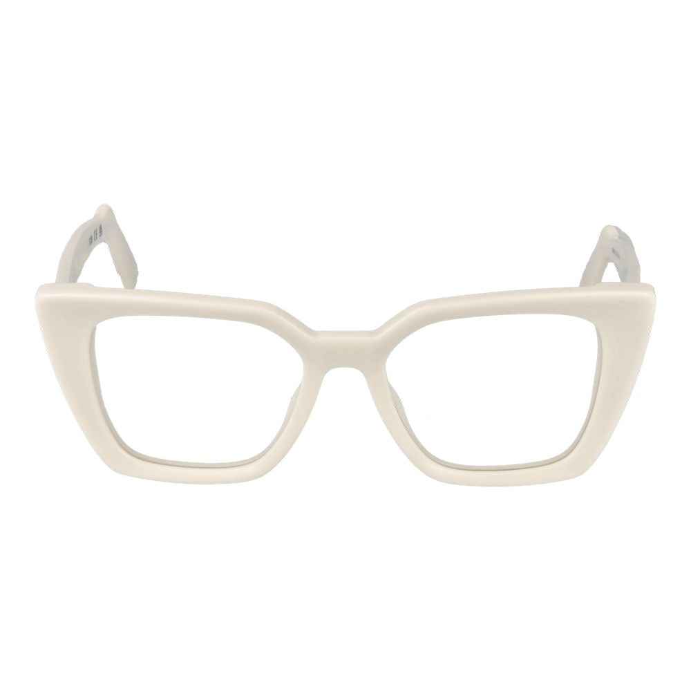 GCDS Women’s Optical Frames – White Full-Rim Design