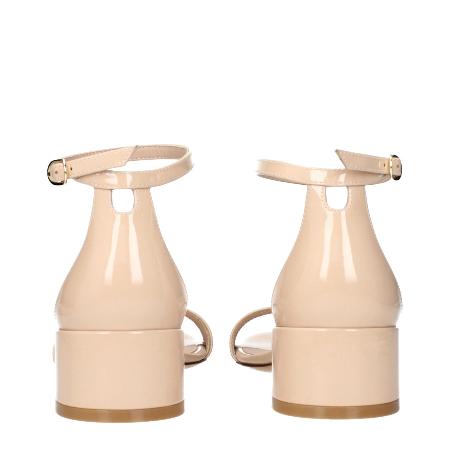 Stuart Weitzman Beige Leather Flat Sandals - Elegant Comfort Redefined