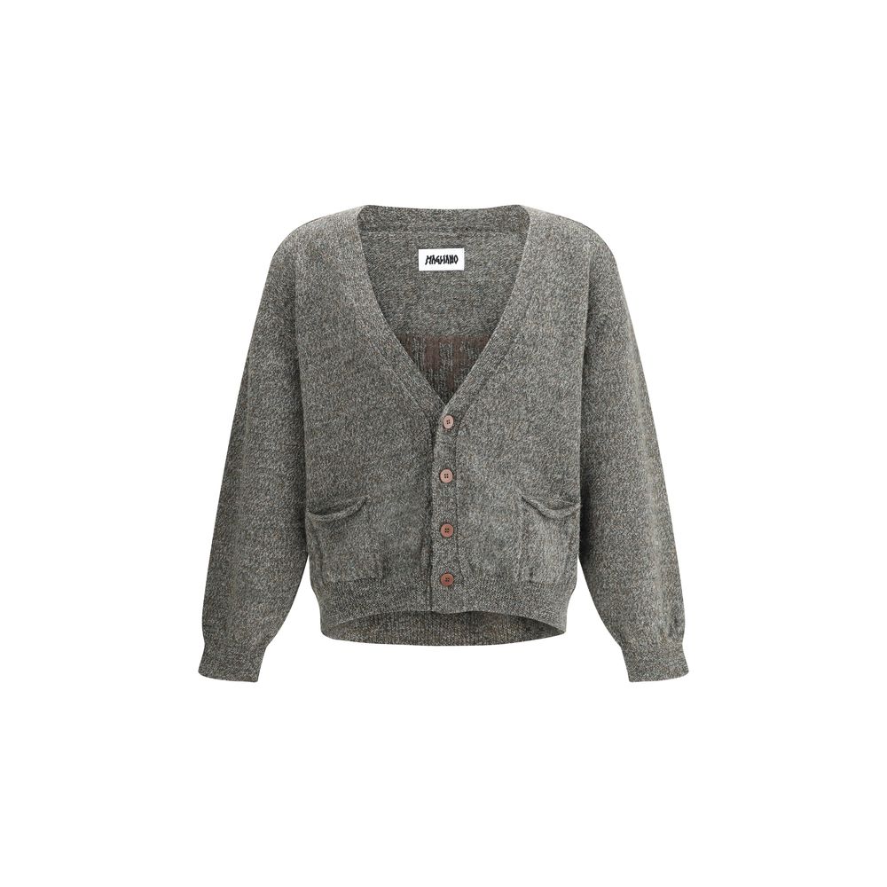Magliano Grey Wool Cardigan