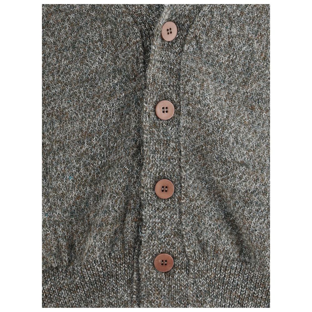 Magliano Grey Wool Cardigan