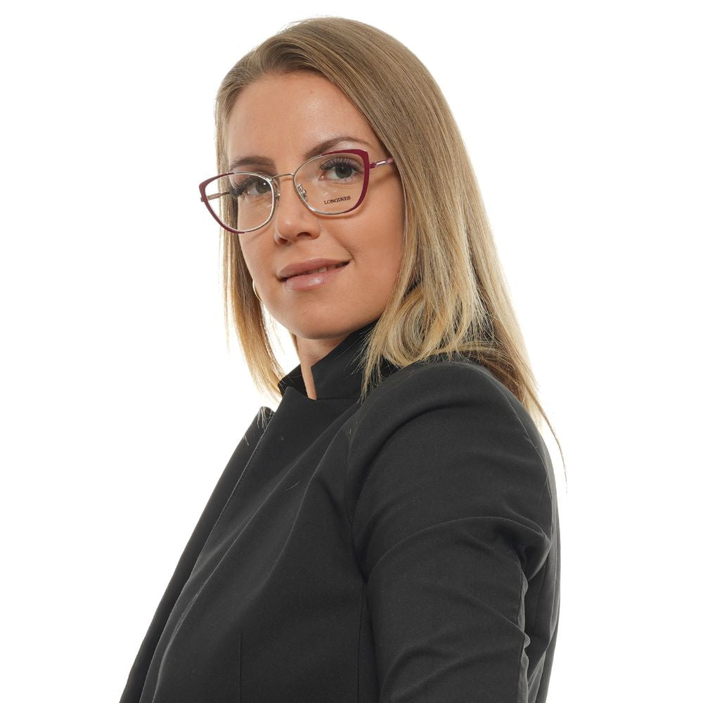 Longines Women’s Optical Frames – Burgundy Butterfly Design