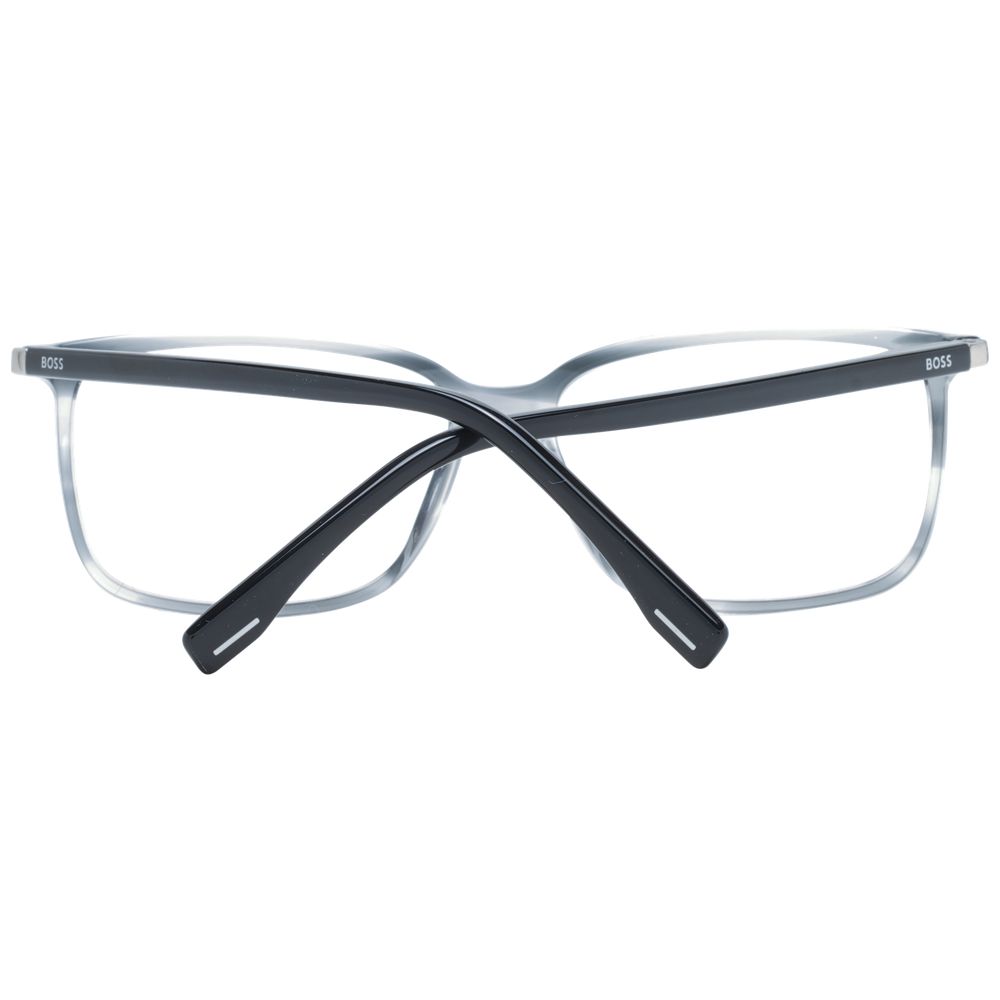 Hugo Boss Men’s Optical Glasses – Grey Full-Rim Frame, 56mm