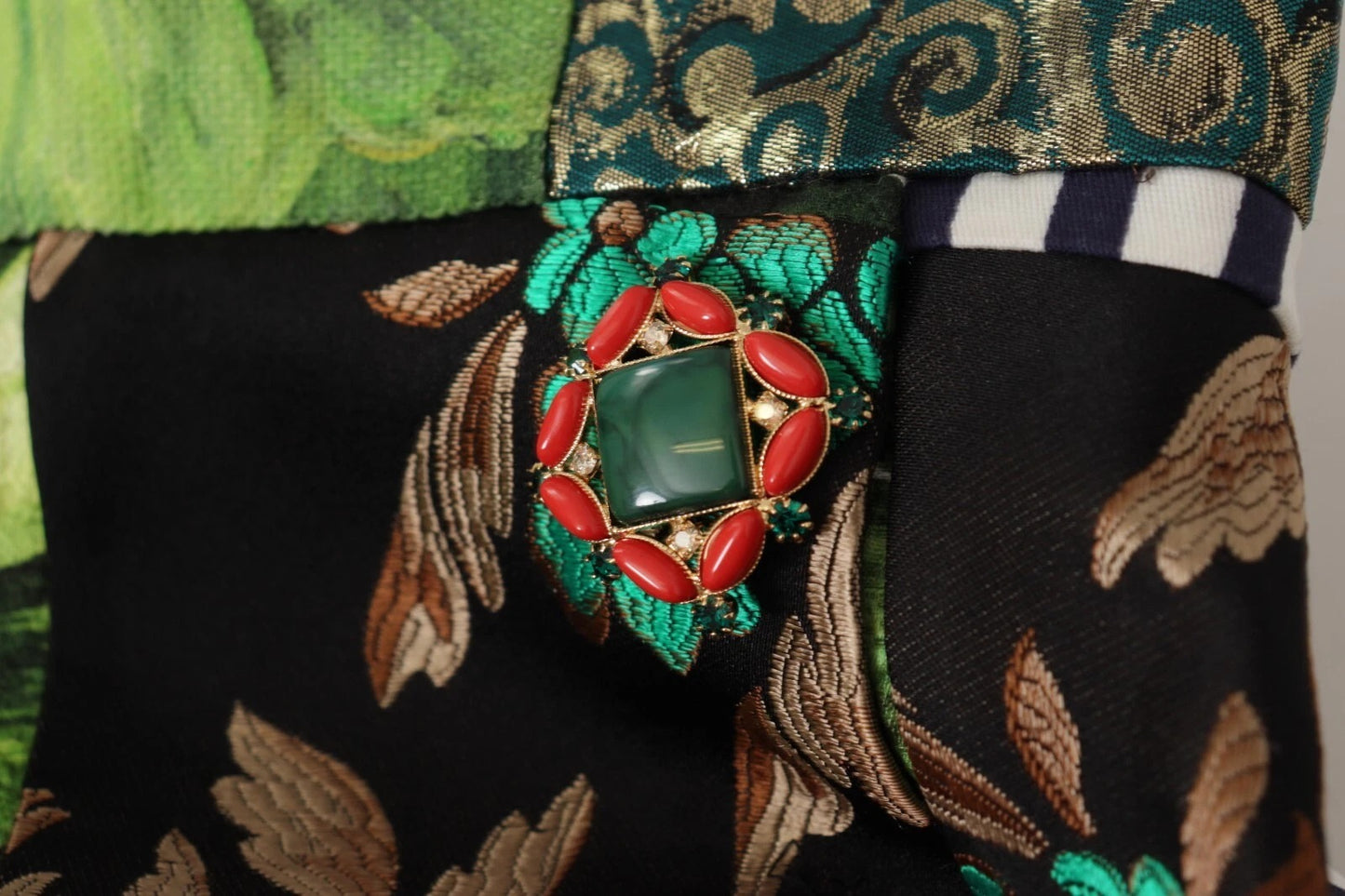 Dolce & Gabbana Multicolour Patchwork A-line Skirt