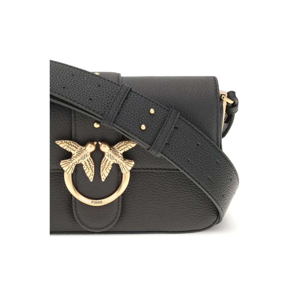 PINKO Love Leather Shoulder Bag