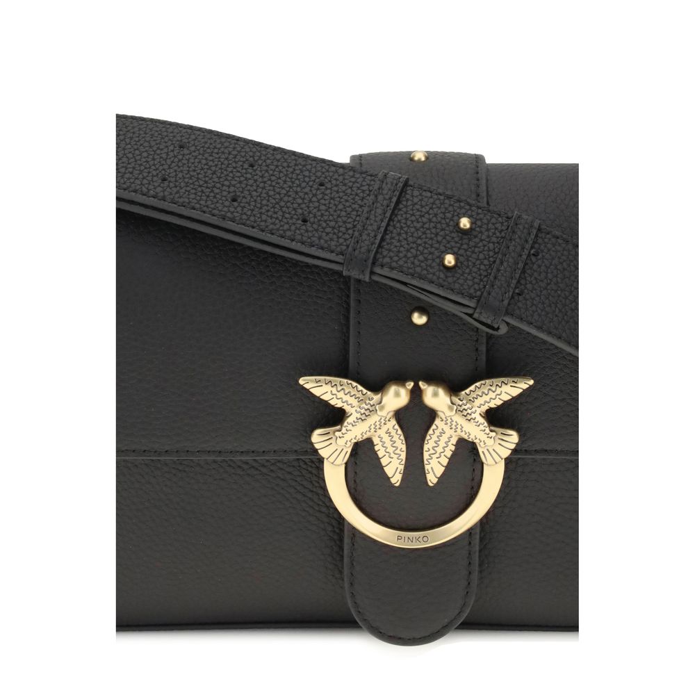 PINKO Love Leather Shoulder Bag