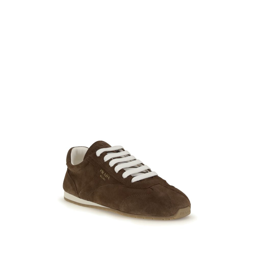 Prada Brown Suede Sneakers for Men