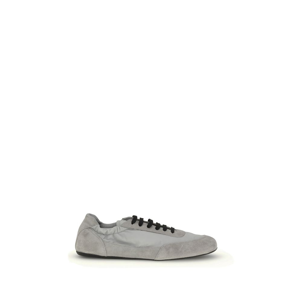 Prada Grey Logo Sneakers for Women