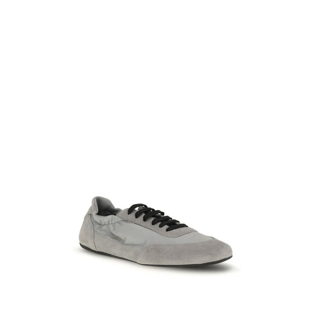 Prada Grey Logo Sneakers for Women