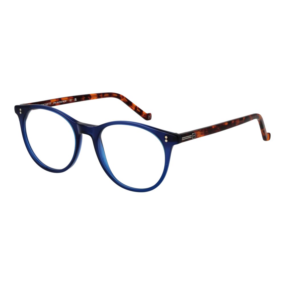 Hackett Blue Men’s Optical Frames – Stylish Round Full-Rim Design