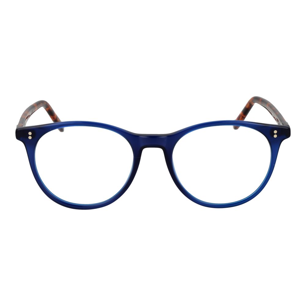 Hackett Blue Men’s Optical Frames – Stylish Round Full-Rim Design