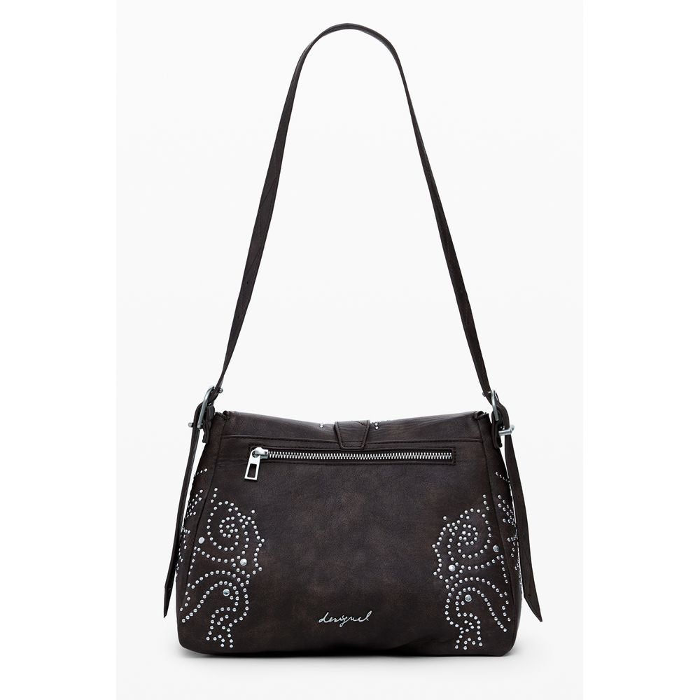 Desigual Poker Face Posadas Brown Handbag