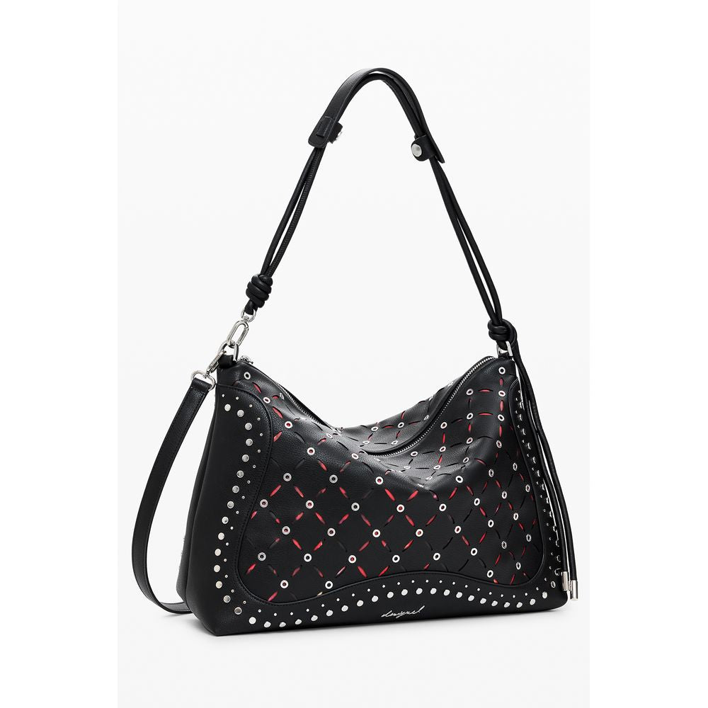 Desigual Black Polyethylene Yankee Leiria Mini Bag