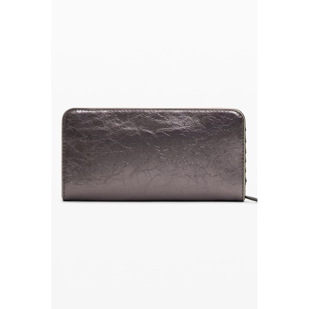 Desigual Bronze Polyethylene Women Wallet - Fiona Tiny Zip Capsule