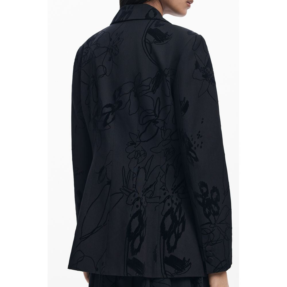 Desigual Classic Flockarty Jacket in Black