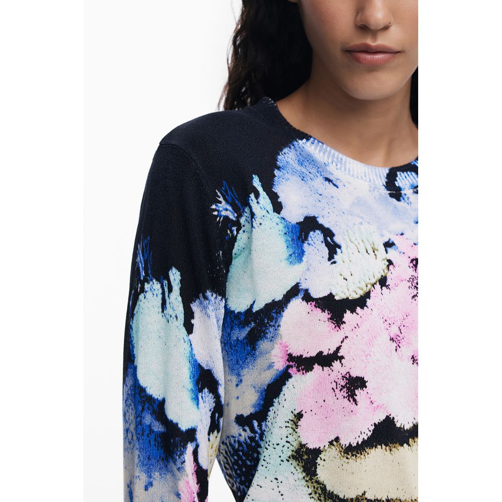 Desigual Black Linen Women's Sweater