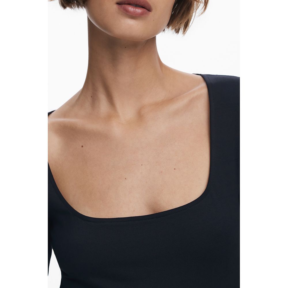 Desigual LIRIO Long Dress in Black Cotton for Women