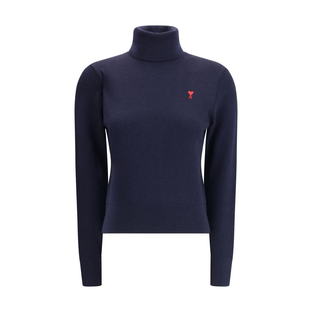 Ami Paris Ami De Coeur Turtleneck Sweater