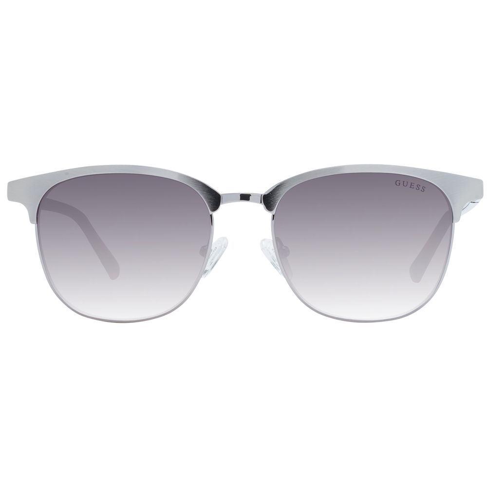 Guess Silver Men’s Designer Sunglasses – Full-Rim Style