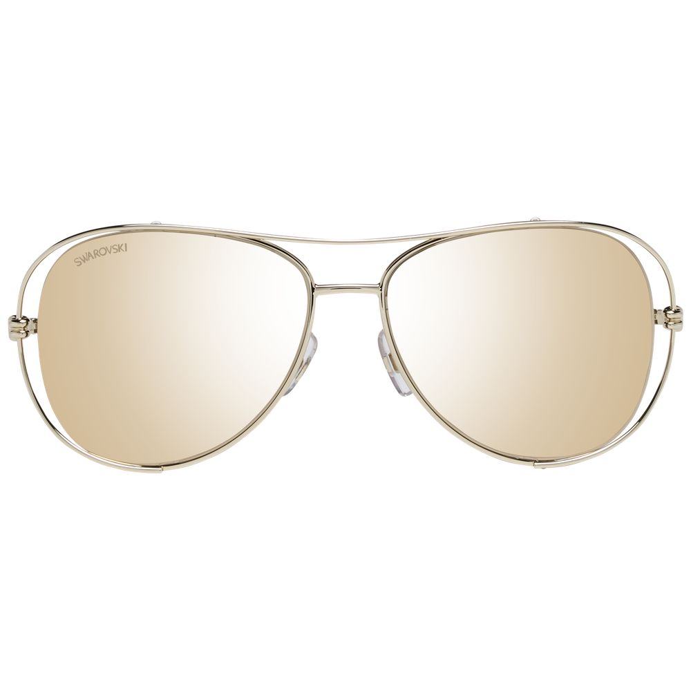 Swarovski Women’s Gold Designer Sunglasses – Full-Rim, 55mm