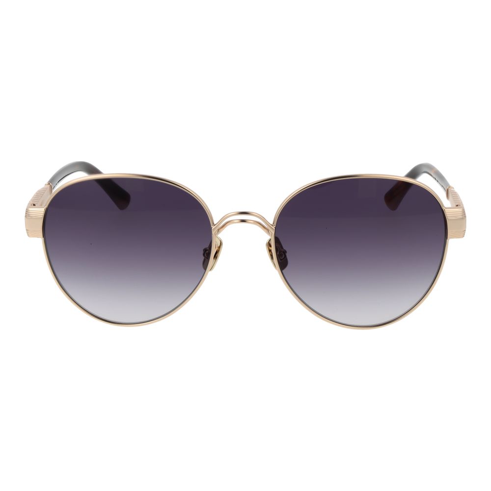 Sandro Gold Women’s Round Sunglasses – Grey Gradient