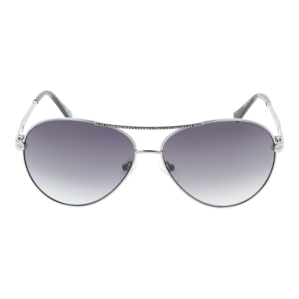 Guess Silver Women's Designer Sunglasses – Blue Gradient, 60mm